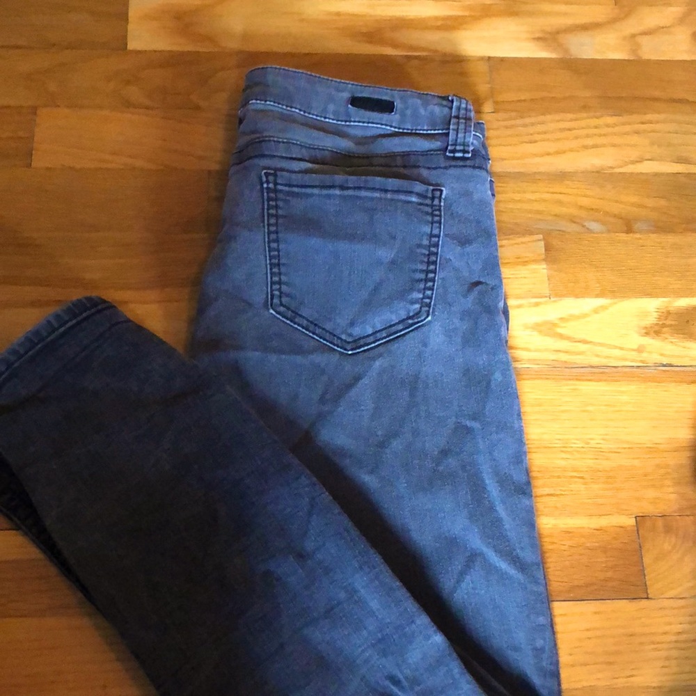 Black faded jeans